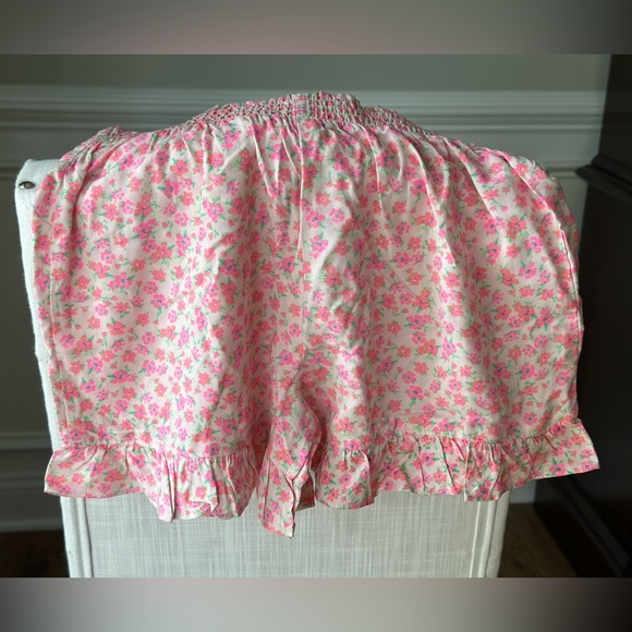 NEW Children’s Place Pink Floral Ruffle Hem Shorts size L 10/12 - Picture 6 of 6